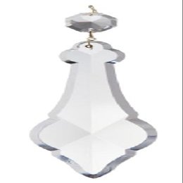 B&P Lamp 6 1/4" Clear Flat Crystal, Magnum Pendalogue
