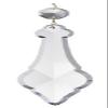 B&P Lamp 6 1/4" Clear Flat Crystal, Magnum Pendalogue view 2