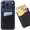 Wallaroo Premium Leather Cell Phone Wallet Stick On - Android and iPhone Wallet and Card Holder for Women and Men - Durable with Non-Slip Lining Secures Up to 3 Cards view 1
