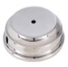 B&P Lamp 7 Inch Nickel Plated Brass Finish Modern Style Spun Lamp Base view 1