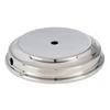 B&P Lamp 7 Inch Nickel Plated Brass Finish Modern Style Spun Lamp Base view 2