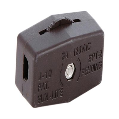 B&P Lamp Brown Inline Rotary Cord Switch for 18/2 SPT-2 Lamp Cord