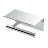 Gatco 1420 Latitude II Toilet Paper Holder with Shelf, Wall Mounted Bathroom Tissue Holder, Chrome view 1