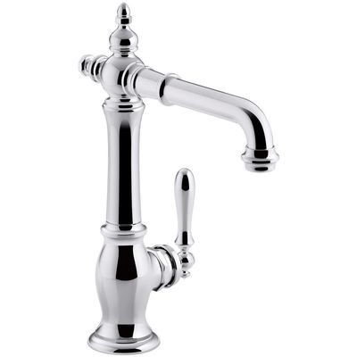 Kohler K-99267-CP Artifacts Bar Sink Faucet with Victorian Spout Design, Polished Chrome, One Size