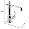 Kohler K-99267-CP Artifacts Bar Sink Faucet with Victorian Spout Design, Polished Chrome, One Size view 2