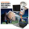 Maxsa 44643-CAM-WH Solar Security Video Camera and Spotlight-White view 2