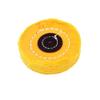 NIUPIKA Yellow Soft Cotton Polishing Buffing Wheel Bench Grinder with Arbor Hole Jewelers Rotary Tools (3 Inch - 50 Ply) view 2