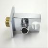 Hand Held Shower Head Holder with Hose Connector Shower Wand Holder Wall Mount Handheld Shower Handle Sprayer Holder Shower Hose Adapter Shower Elbow with Spray Head Bracket Showerhead Holder Chrome view 4