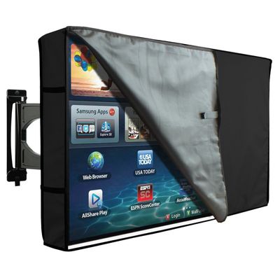 KHOMO GEAR Outdoor TV Cover with Clear Front Universal Weatherproof Protector for 60 - 65 Inch TV - Fits Most Mounts & Brackets