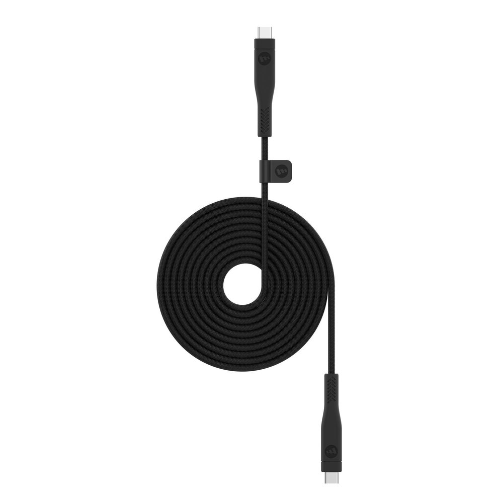 mophie 2 Meter PRO Cable - Micro USB 2.0 USB-C to USB-C Cable Made for Devices with a USB-a or USB-C connectors - Black