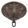 B&P Lamp Antique Bronze Finish Cast Brass Screw Collar Canopy Kit view 1