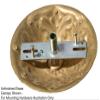 B&P Lamp Antique Bronze Finish Cast Brass Screw Collar Canopy Kit view 2