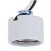 B&P Lamp Unglazed Porcelain Medium Base Socket with 1/8IP Hickey and 18 Inch Long Wire Leads view 2