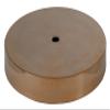 B&P Lamp Antique Brass Spun Brass Lamp Base, 5 Inch Diameter, Modern Style, No Wire Hole, 1/8F Center Hole view 1