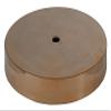 B&P Lamp Antique Brass Spun Brass Lamp Base, 5 Inch Diameter, Modern Style, No Wire Hole, 1/8F Center Hole view 2