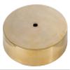 B&P Lamp Antique Brass Spun Brass Lamp Base, 5 Inch Diameter, Modern Style, No Wire Hole, 1/8F Center Hole view 3