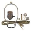 B&P Lamp Antique Brass Finish Table Lamp Wiring Kit with a 6 Inch Harp and Push-Thru Socket view 2