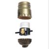 B&P Lamp Antique Brass Finish Table Lamp Wiring Kit with a 6 Inch Harp and Push-Thru Socket view 3