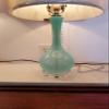 B&P Lamp 5 3/4 Inch Diameter Round Clear Acrylic Lamp Base with Wire Way view 2