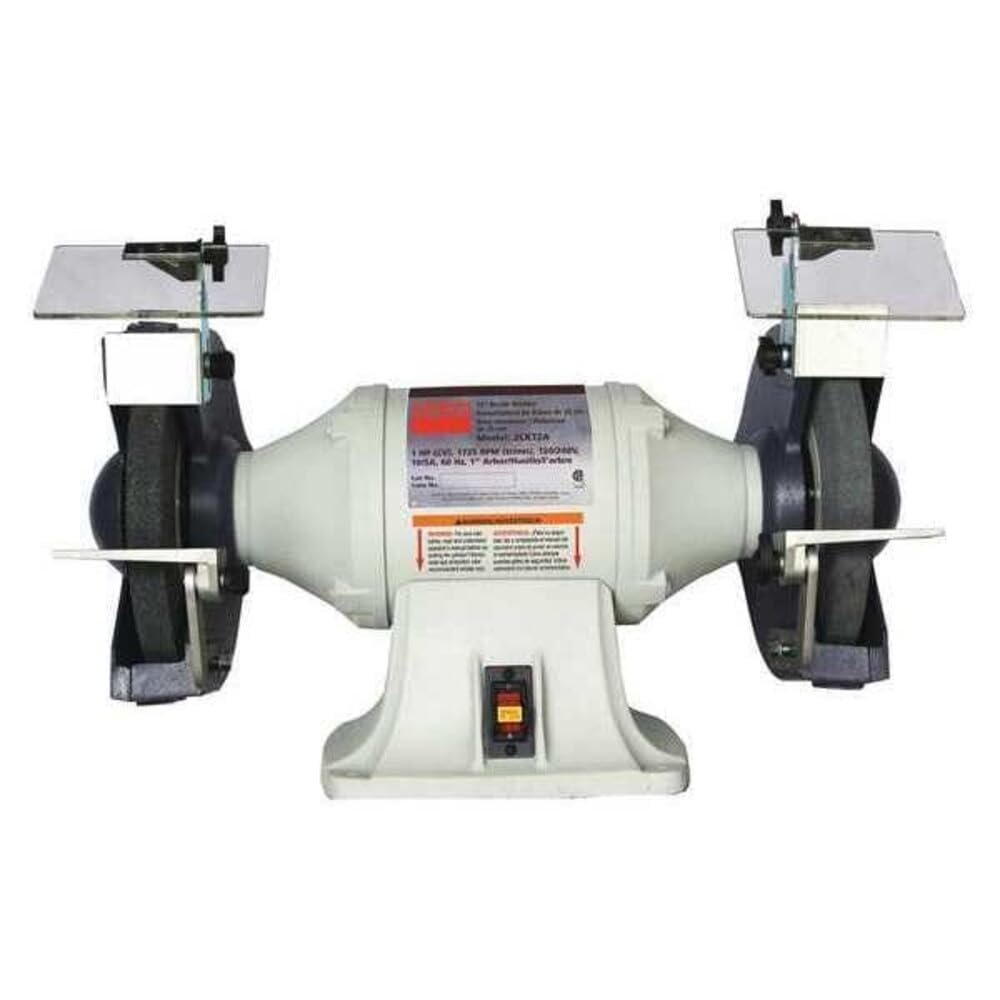 Bench Grinder, 10 in Max. Wheel Dia, 1 in Max. Wheel Thickness, 36/60 Grinding Wheel Grit - 1 Each