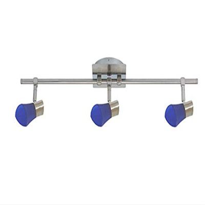 JESCO CEB3204BU Mul-T-Lite 3-Light Bar Rail Kit, Blue