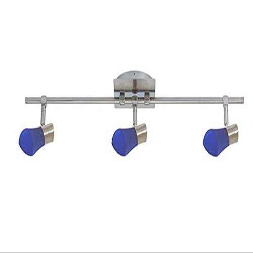 JESCO CEB3204BU Mul-T-Lite 3-Light Bar Rail Kit, Blue