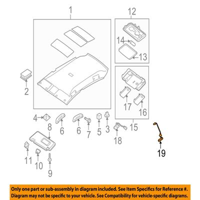 Nissan 25380-ED003 Release Switch