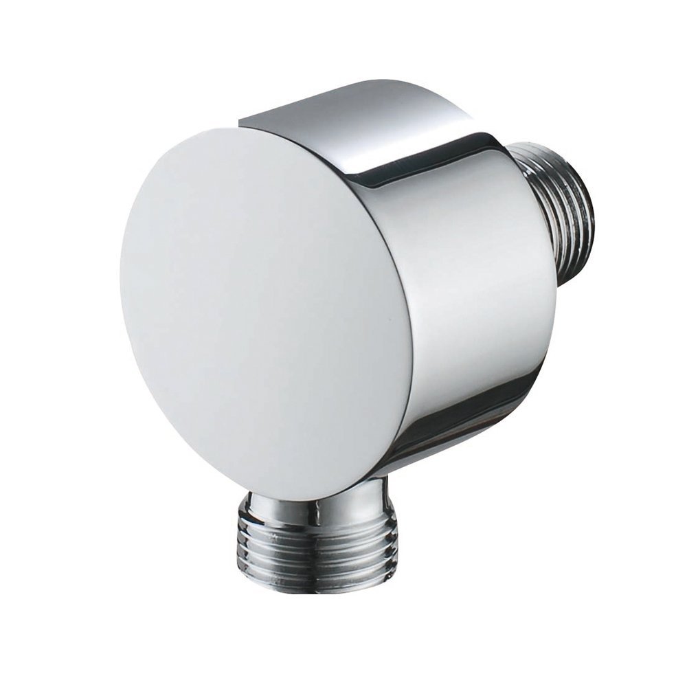 Faucet Wall Supply Elbow Drop Ell Hand Held Shower Hose Connector Wall Union Water Supply for Handheld Shower Head Shower Elbow Hand Shower Replacement Parts Tub Hose Adapter Attachment Chrome