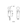 Honeywell Ademco 951WG-WH White Wide Gap 3/8" Recessed Contact view 2