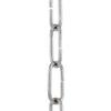 B&P Lamp Nickel Plated 8 Gauge Straight Sided Oval Chain view 3