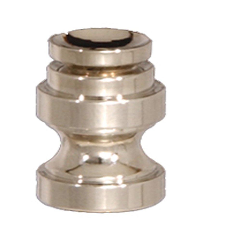 B&P Lamp Cup Shaped Design, Base Only Finial, Satin Nickel Finish