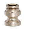 B&P Lamp Cup Shaped Design, Base Only Finial, Satin Nickel Finish view 1