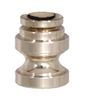 B&P Lamp Cup Shaped Design, Base Only Finial, Satin Nickel Finish view 2