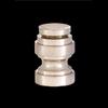 B&P Lamp Cup Shaped Design, Base Only Finial, Satin Nickel Finish view 4