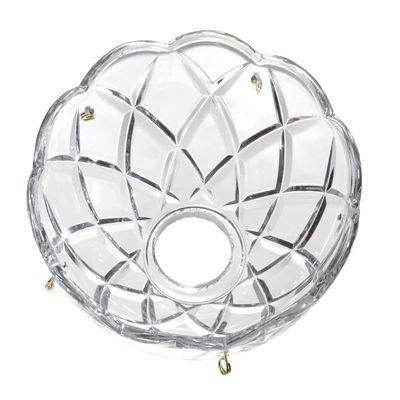 B&P Lamp Pressed Glass Bobeche