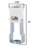 B&P Lamp 3 Inch Height, High Heat, Keyless Porcelain Candelabra E12 Socket, Tapped 1/8 IP view 2