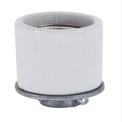 B&P Lamp Porcelain Keyless Med. Base Socket with 1/4 IPS Cap