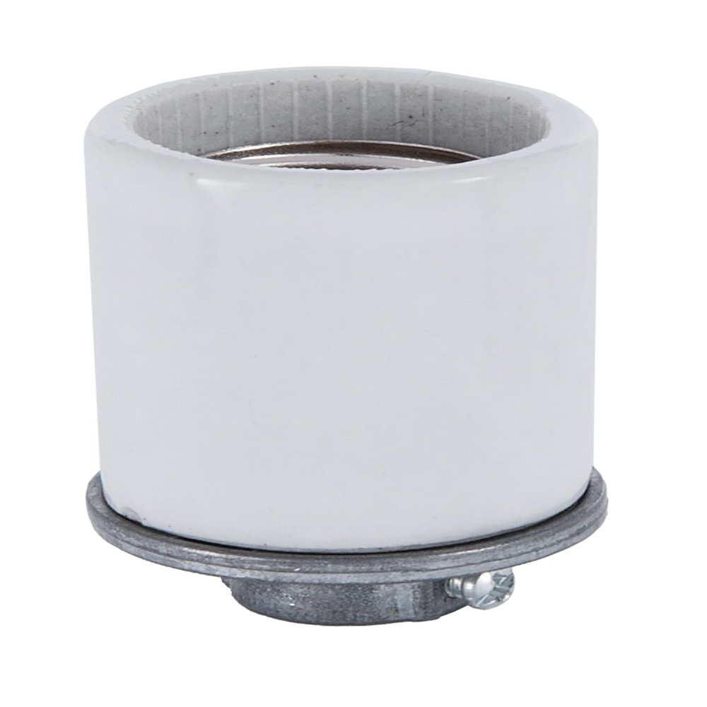 B&P Lamp Porcelain Keyless Med. Base Socket with 1/4 IPS Cap