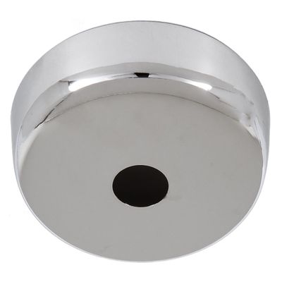 B&P Lamp Nickel Finish Plain Rounded Canopy and Ceiling Light Canopy Plate Kit