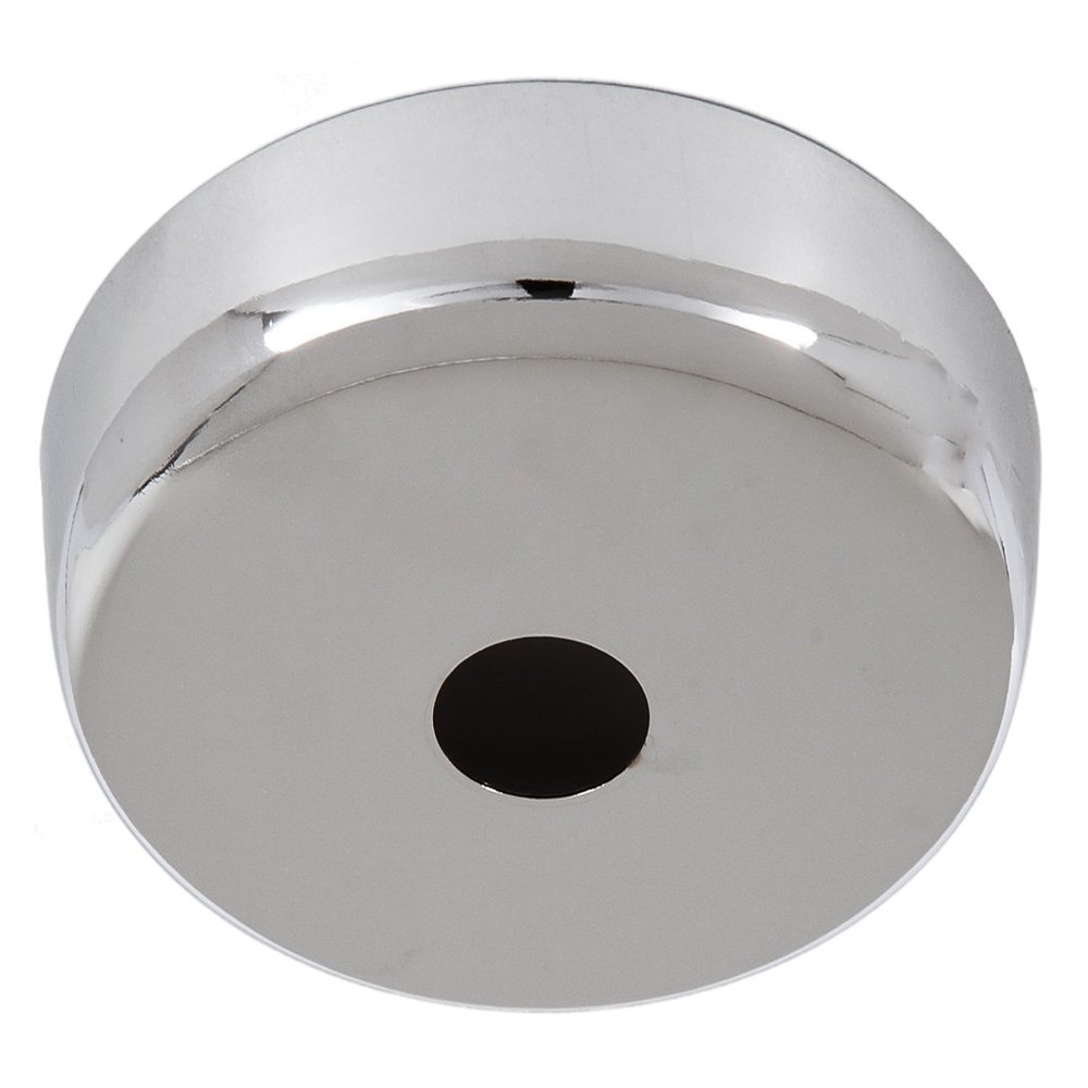 B&P Lamp Nickel Finish Plain Rounded Canopy and Ceiling Light Canopy Plate Kit