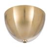 B&P Lamp 5 1/2 Inch Diameter, 2 3/4 Inch Height, Brass Dome Shaped Ceiling Light Canopy Plate view 1
