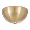 B&P Lamp 5 1/2 Inch Diameter, 2 3/4 Inch Height, Brass Dome Shaped Ceiling Light Canopy Plate view 2
