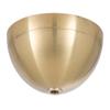B&P Lamp 5 1/2 Inch Diameter, 2 3/4 Inch Height, Brass Dome Shaped Ceiling Light Canopy Plate view 3