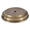 B&P Lamp Antique Brass Flared Disc Solid Brass Lamp Base, 5 Inch Top Diameter, 6-3/8 Inch Bottom Diameter, 1/8F Center Hole, Modern Style view 2