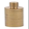 B&P Lamp 1 1/2 Inch Smooth Brass Shade Riser 1/4-27F view 1