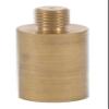 B&P Lamp 1 1/2 Inch Smooth Brass Shade Riser 1/4-27F view 3