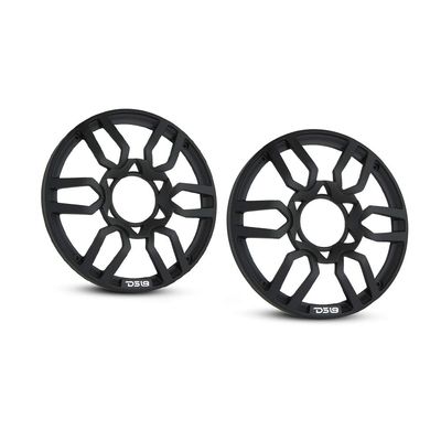 DS18 PRO-GRILL6 Speaker Cover - 6.5-Inch Car Audio Plastic Universal Speaker Grill Cover, Cover and Protect Your Speakers - Black - Set of 2