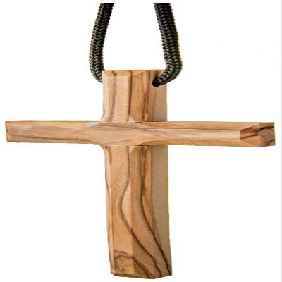 EARTHWOOD FINE WOOD PRODUCTS Cc-05 Olive Wood Plain Cross Pendant