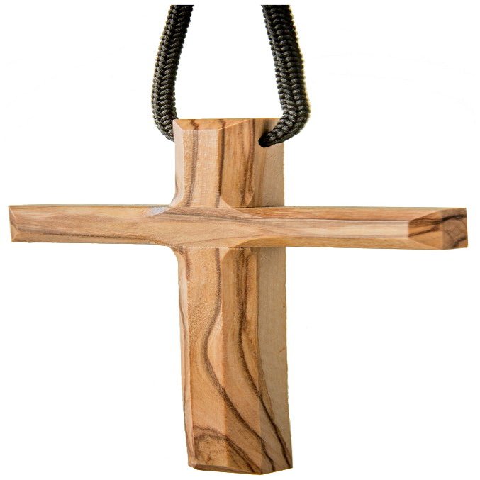 EARTHWOOD FINE WOOD PRODUCTS Cc-05 Olive Wood Plain Cross Pendant