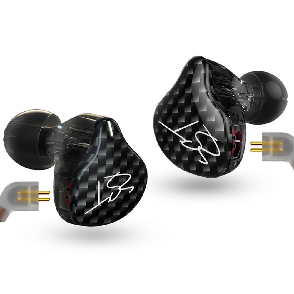 YINYOO Easy KZ ZST Hybrid Banlance Armature with Dynamic in-Ear Earphone 1BA+1DD HiFi Headset Wired Earbuds IEM Headphones Gaming Earbuds (ZST no mic)